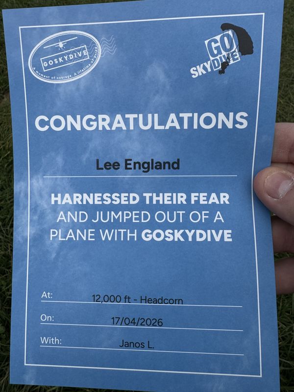 Charity Sky Dive photo